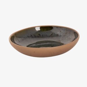 Palmer Schaal Wisteria 16 cm Stoneware Groen Beige