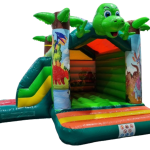 Dino met glijbaan 5 x 4,5 meter